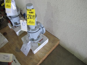 VALVE, RELIEF TYPE, 2" X 3" SIZE, 100 PSIG SETPOINT RATING, CS BASE MATERIAL, FLANGED CONNECTIONS, LIQUID-TRIM STYLE, SS TRIM.ASME VIII "UV" STAMP. PART # 1905-00JC-2-CC-MS-31 (W-51) LOADING & HANDLING FEE $15-